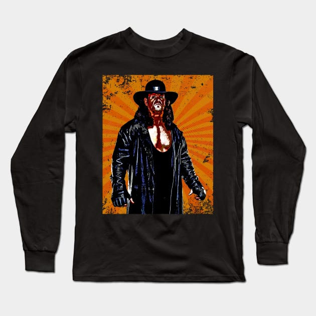 Undertaker // Retro Comics Long Sleeve T-Shirt by Kolovos Comic